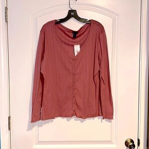 Pink Long Sleeve Top